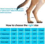 Dog Leg Braces for Back Legs,ACL Brace for Large Dogs Rear Legs, Joint Compression Warps Support for Hind Leg with Injury Sprain, Wound Care and Loss of Stability from Arthritis (1 Pair) - Image 3
