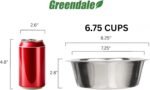 4 Pack - 6.75 Cup (1.6 Liter) Stainless Steel Dog Bowls – Metal Dog Food Bowls, Dog Water Bowls, Pet Feeding Bowls, Replacement Bowls for Raised Stands, Rust Resistant, Dishwasher Safe - Image 5