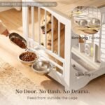 Dog Crate Furniture 38in, Wooden Indoor Pet Kennel End Table - Image 3