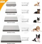 KSIIA Orthopedic Dog Bed for Small Dogs with Waterproof Lining, Grey, 23x17 - Image 6