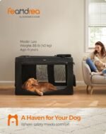 Feandrea Collapsible Soft Dog Crate, Portable Travel Carrier, 48 Inches - Image 2
