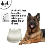 Dogit Elevated Dog Bowl for Large Dogs, White - Image 2