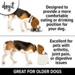 Dogit Elevated Dog Bowl for Large Dogs, White - Image 3