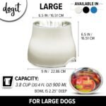 Dogit Elevated Dog Bowl for Large Dogs, White - Image 4