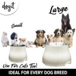 Dogit Elevated Dog Bowl for Large Dogs, White - Image 6