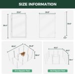 FXW AuraSpace Pro Clear Acrylic Indoor Dog Playpen, 40" H, 12 Panels - Image 6