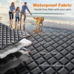 URPOWER 4 in 1 Dog Car Seat Cover for Back Seat, Waterproof Hammock - Image 6