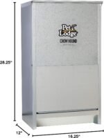 Pet Lodge® Automatic Dog Feeder | Chow Hound Outdoor Pet Feeder for Large Dogs | Tough Galvanized Steel | Made in USA | 50 Pound - Image 3