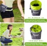 Dog Treat Pouch - 3 Ways to Wear Dog Treat Bag, Dog Training Treat Pouches for Pet Training with Clicker, Shoulder Strap, Adjustable Belt, Poop Bag Dispenser, Easily Carrying Kibble Snacks Pet Toys - Image 4