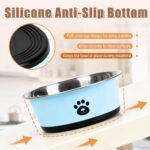 Stainless Steel Dog Bowls, 2 Pack, 29 oz Each, Non-Slip Base - Image 5