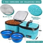 PetAmi Dog Travel Bag Organizer, Pet Supplies Diaper Tote, Teal Blue Medium - Image 3