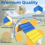 Dog Agility A Frame for Large Dogs, 82” x 23” Dog Agility Course Backyard Set, Dog Agility Equipment Outdoor for Jumping Climbing - Image 4