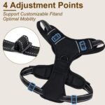 Dog Harness, No Pull Pet Vest for Large Dog, Easy On & Off, Black, Large - Image 4