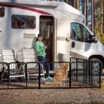 DUMOS Dog Playpen 40 Inch 8 Panels Indoor Outdoor Metal Pet Fence - Image 5