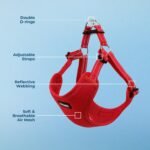 Voyager Step-in Flex Adjustable Dog Harness - Red, Medium - Image 3