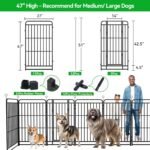 Kfvigoho Heavy Duty Dog Playpen 12 Steel Panels 47" Height - Image 5