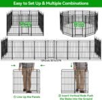 Kfvigoho Heavy Duty Dog Playpen 12 Steel Panels 47" Height - Image 6