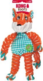 KONG Floppy Knots Rope and Plush Dog Toy, Fox, Medium/Large - Image 3