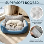Medium Dog Bed, Orthopedic Bolster Sofa with Soft Plush Cushion, Machine Washable Non-Slip Bottom for Joint Pain Relief,30"x24"x13" All Season Comfort for Dogs Up to 33 lbs - Image 4