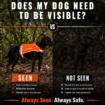 SafetyPUP XD Lite Blaze Orange Reflective Dog Vest – High Visibility Hunting & Safety Vest with Lightweight Mid-Back Coverage. Apparel Gear for Small Medium and Large Breeds - Image 3