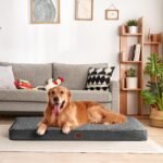 EHEYCIGA Orthopedic Dog Bed Large with Removable Washable Cover, 36IN Grey - Image 6