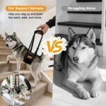 Vivifying Dog Lift Harness for Large Dogs, Flannel Rear Support Sling, L - Image 4