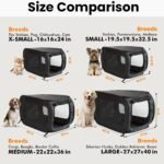 Portable Collapsible Pop Up Kennel, 24"L x 16.6"W x 16"H, Black - Image 3