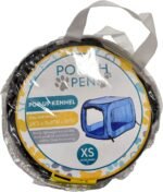 Portable Collapsible Pop Up Kennel, 24"L x 16.6"W x 16"H, Black - Image 5