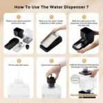 ZOMISIA 2.1 Gallon Gravity Dog Water Dispenser with Stainless Steel Bowl - Image 6