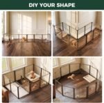 FXW AuraSpace Pro Clear Acrylic Indoor Dog Playpen, 24" H, 12 Panels - Image 7