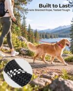Taglory Rope Dog Leash for Medium Large Dogs, 6 FT Padded Handle, Red - Image 5
