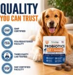 Probiotics for Dogs - 250 Dog Probiotics Chews - Digestive Enzymes Support - Image 6