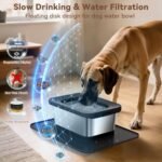 10L No Spill Dog Water Bowl Stainless Steel for Messy Drinkers - Image 3