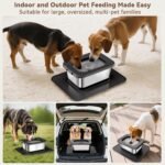10L No Spill Dog Water Bowl Stainless Steel for Messy Drinkers - Image 6