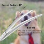 HASHIMOTO Curved Dog Grooming Scissors with Safety Round Tips, 6.5 inch. - Image 3
