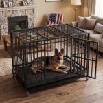 NUGRIART 48 inch Heavy Duty Indestructible XL Dog Crate for Large Dogs - Image 3