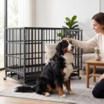 NUGRIART 48 inch Heavy Duty Indestructible XL Dog Crate for Large Dogs - Image 7