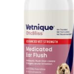 Vetnique Oticbliss Dog Ear Infection Treatment & Ear Cleaner Flush 12oz