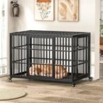 VERIFURTY 48" Heavy Duty Dog Crate for Large Dogs, XXL Metal Kennel - Image 7