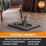 K&H Self-Warming Cat Bed Pad, Self Heating Pad, Small 21 X 17 Gray/ Black - Image 3