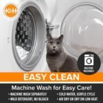 K&H Self-Warming Cat Bed Pad, Self Heating Pad, Small 21 X 17 Gray/ Black - Image 4