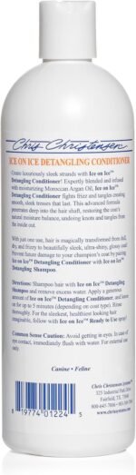 Chris Christensen Ice on Ice Detangling Dog Conditioner, Groom Like a Professional, Dematts, Moisturizes, Creates Long Lasting Silkiness, All Coat Types, Made in USA, 16oz - Image 6