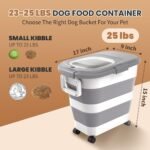 23-25Lbs Airtight Dog Food Storage Container,Collapsible Dog Food Container - Image 2