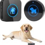 Dog Door Bell for Potty Training, Easy-Touch Wireless Dog Doorbell for Dogs to Go Outside, IP65 Waterproof, 1000ft Range, 55 Melodies & 5 Volume Levels, 1 Buttons