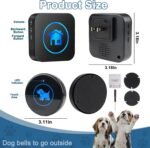Dog Door Bell for Potty Training, Easy-Touch Wireless Dog Doorbell for Dogs to Go Outside, IP65 Waterproof, 1000ft Range, 55 Melodies & 5 Volume Levels, 1 Buttons - Image 9