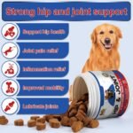 Hip & Joint Supplement Chews for Dogs – 200 Lamb Flavored Soft Chews with Glucosamine, MSM, Green Lipped Mussel, Turmeric, Collagen & Cod Liver Oil – Mobility Support for All Breeds & Ages - Image 3