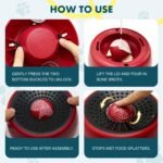Dog Bowls, Slow Feeder Dog Bowls with Rolling Ball, Non-Slip Base - Image 4