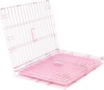 Carlson Pink Secure and Compact Single Door Metal Dog Crate, Small - Image 6
