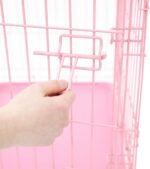 Carlson Pink Secure and Compact Single Door Metal Dog Crate, Small - Image 9