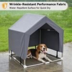 Outdoor Dog House Tent, Stainless Steel Frame Dog Shade Shelter, Medium Dog - Image 4